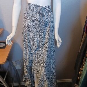 Nanette Lepore Black and White High Low Skirt